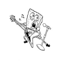 Dibujo para colorear: Guitarrista (Carreras y Profesiones) #98334 - Dibujos para Colorear e Imprimir Gratis