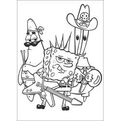 Dibujo para colorear: Guitarrista (Carreras y Profesiones) #98347 - Dibujos para Colorear e Imprimir Gratis