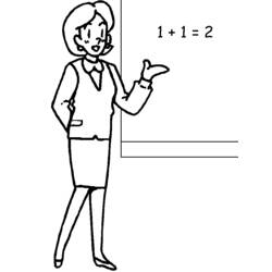 Dibujos para colorear: Maestro - Dibujos para Colorear e Imprimir Gratis