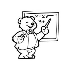 Dibujo para colorear: Maestro (Carreras y Profesiones) #94231 - Dibujos para Colorear e Imprimir Gratis