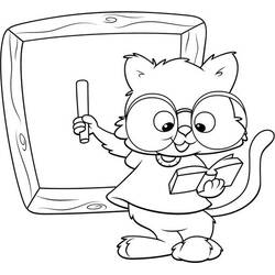 Dibujo para colorear: Maestro (Carreras y Profesiones) #94257 - Dibujos para Colorear e Imprimir Gratis