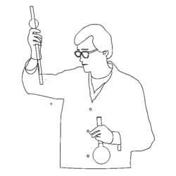 Dibujo para colorear: Maestro (Carreras y Profesiones) #94307 - Dibujos para Colorear e Imprimir Gratis