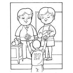 Dibujo para colorear: Maestro (Carreras y Profesiones) #94324 - Dibujos para Colorear e Imprimir Gratis