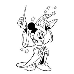 Dibujo para colorear: Mago (Carreras y Profesiones) #100700 - Dibujos para Colorear e Imprimir Gratis