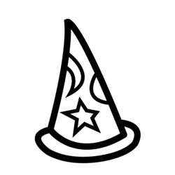 Dibujo para colorear: Mago (Carreras y Profesiones) #100729 - Dibujos para Colorear e Imprimir Gratis