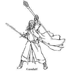 Dibujo para colorear: Mago (Carreras y Profesiones) #100771 - Dibujos para Colorear e Imprimir Gratis