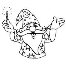 Dibujos para colorear: Mago - Dibujos para Colorear e Imprimir Gratis