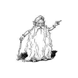 Dibujo para colorear: Mago (Carreras y Profesiones) #100962 - Dibujos para Colorear e Imprimir Gratis