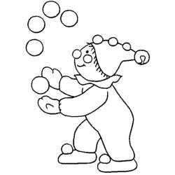Dibujo para colorear: Malabarista (Carreras y Profesiones) #99218 - Dibujos para Colorear e Imprimir Gratis