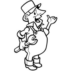 Dibujo para colorear: Manitas (Carreras y Profesiones) #90260 - Dibujos para Colorear e Imprimir Gratis