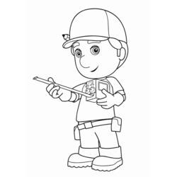 Dibujo para colorear: Manitas (Carreras y Profesiones) #90266 - Dibujos para Colorear e Imprimir Gratis