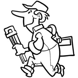 Dibujo para colorear: Manitas (Carreras y Profesiones) #90432 - Dibujos para Colorear e Imprimir Gratis