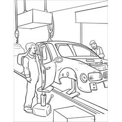 Dibujo para colorear: Mecánico (Carreras y Profesiones) #205767 - Dibujos para Colorear e Imprimir Gratis