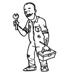 Dibujo para colorear: Mecánico (Carreras y Profesiones) #205772 - Dibujos para Colorear e Imprimir Gratis