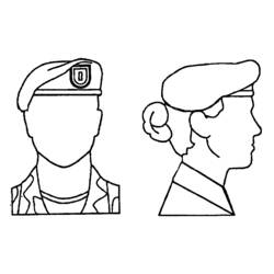 Dibujo para colorear: Militar (Carreras y Profesiones) #102317 - Dibujos para Colorear e Imprimir Gratis