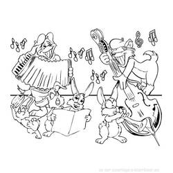 Dibujo para colorear: Músico (Carreras y Profesiones) #102520 - Dibujos para Colorear e Imprimir Gratis
