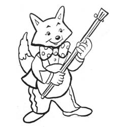 Dibujo para colorear: Músico (Carreras y Profesiones) #102546 - Dibujos para Colorear e Imprimir Gratis