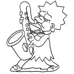 Dibujo para colorear: Músico (Carreras y Profesiones) #102549 - Dibujos para Colorear e Imprimir Gratis