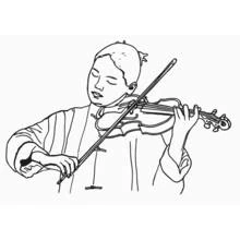 Dibujo para colorear: Músico (Carreras y Profesiones) #102570 - Dibujos para Colorear e Imprimir Gratis