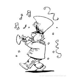 Dibujo para colorear: Músico (Carreras y Profesiones) #102583 - Dibujos para Colorear e Imprimir Gratis