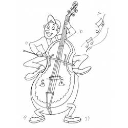 Dibujo para colorear: Músico (Carreras y Profesiones) #102585 - Dibujos para Colorear e Imprimir Gratis
