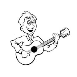 Dibujos para colorear: Músico - Dibujos para Colorear e Imprimir Gratis
