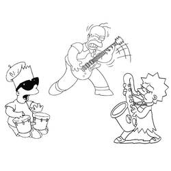 Dibujo para colorear: Músico (Carreras y Profesiones) #102612 - Dibujos para Colorear e Imprimir Gratis