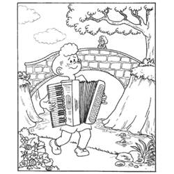 Dibujo para colorear: Músico (Carreras y Profesiones) #102639 - Dibujos para Colorear e Imprimir Gratis