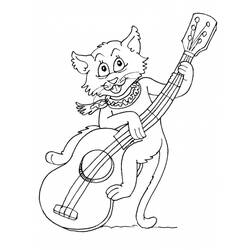 Dibujo para colorear: Músico (Carreras y Profesiones) #102650 - Dibujos para Colorear e Imprimir Gratis