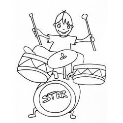 Dibujo para colorear: Músico (Carreras y Profesiones) #102713 - Dibujos para Colorear e Imprimir Gratis