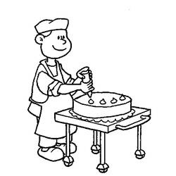 Dibujo para colorear: Panadero (Carreras y Profesiones) #89865 - Dibujos para Colorear e Imprimir Gratis
