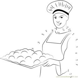 Dibujo para colorear: Panadero (Carreras y Profesiones) #89901 - Dibujos para Colorear e Imprimir Gratis