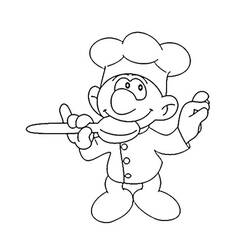Dibujo para colorear: Panadero (Carreras y Profesiones) #89903 - Dibujos para Colorear e Imprimir Gratis