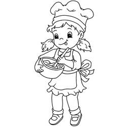 Dibujo para colorear: Panadero (Carreras y Profesiones) #89915 - Dibujos para Colorear e Imprimir Gratis