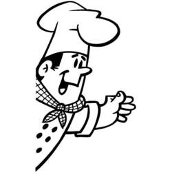 Dibujo para colorear: Panadero (Carreras y Profesiones) #89948 - Dibujos para Colorear e Imprimir Gratis
