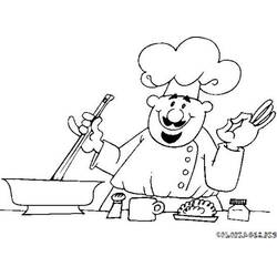 Dibujo para colorear: Panadero (Carreras y Profesiones) #89978 - Dibujos para Colorear e Imprimir Gratis