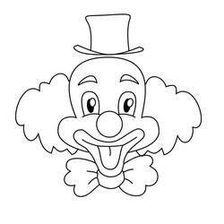 Dibujo para colorear: Payaso (Carreras y Profesiones) #90899 - Dibujos para Colorear e Imprimir Gratis