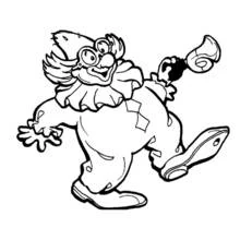 Dibujo Payaso (Carreras y Profesiones) #90943 para imprimir y colorear
