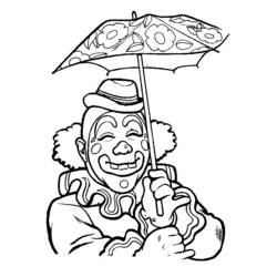 Dibujo Payaso (Carreras y Profesiones) #90958 para imprimir y colorear