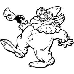Dibujo Payaso (Carreras y Profesiones) #90962 para imprimir y colorear
