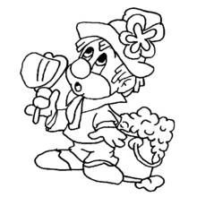 Dibujo Payaso (Carreras y Profesiones) #90989 para imprimir y colorear