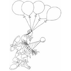 Dibujo para colorear: Payaso (Carreras y Profesiones) #90998 - Dibujos para Colorear e Imprimir Gratis