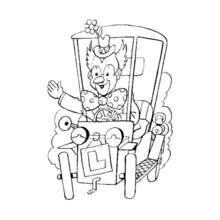 Dibujo Payaso (Carreras y Profesiones) #91009 para imprimir y colorear