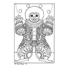 Dibujo Payaso (Carreras y Profesiones) #91017 para imprimir y colorear