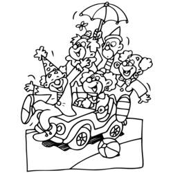 Dibujo Payaso (Carreras y Profesiones) #91026 para imprimir y colorear