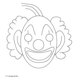 Dibujo Payaso (Carreras y Profesiones) #91059 para imprimir y colorear