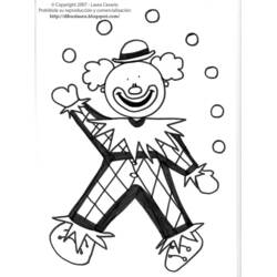 Dibujo Payaso (Carreras y Profesiones) #91061 para imprimir y colorear