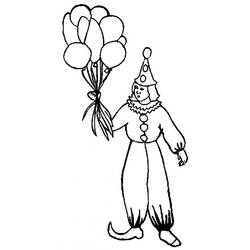Dibujo Payaso (Carreras y Profesiones) #91077 para imprimir y colorear