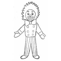 Dibujo Payaso (Carreras y Profesiones) #91080 para imprimir y colorear