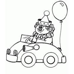Dibujo Payaso (Carreras y Profesiones) #91082 para imprimir y colorear